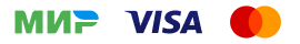 Принимаем к оплате карты: Мир и Visa, Mastercard